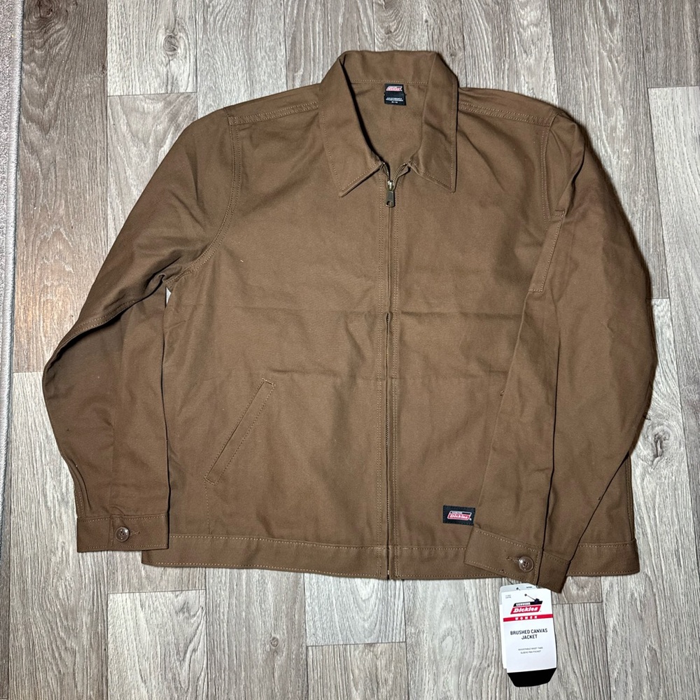 Dickies Woman’s Unlined Mechanic Canvas Workwear Jacket Zip Up XL